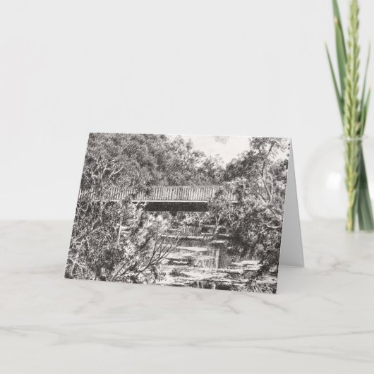 Carte De Remerciements A travers la ville animée... - (Devant)