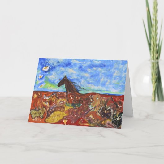 Carte De Remerciements À travers le pré (Devant)