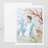 Carte De Remerciements Abe no Seimei (Devant / Derrière)