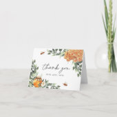 Carte De Remerciements Abeille à miel de fleur d'oranger (Devant)