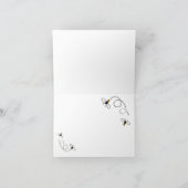 Carte De Remerciements Abeille avec toi est mon préféré (Intérieur)