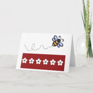 Carte De Remerciements Abeille reconnaissante