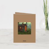 Carte De Remerciements Abstrait Cabine de chasse à la petite chasse (Dos)