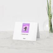 Carte De Remerciements Abstrait, Caca 💩 de chien 🐶 (Dos)