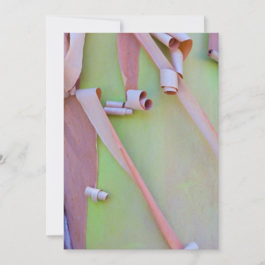 Carte De Remerciements Abstrait d'écorce d'arbre de Madrone (Devant)