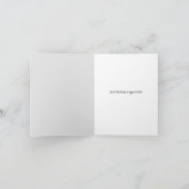 Carte de remerciements Abstrait d'oiseaux botaniqu (Intérieur)