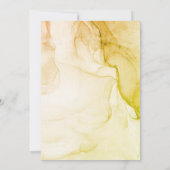 Carte De Remerciements Abstrait Pastel Earthy Lime Green N'importe quel â (Dos)