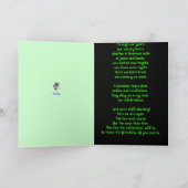 Carte De Remerciements Acclamations - une célébration de l'amitié (Intérieur)