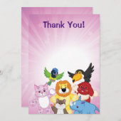 Carte De Remerciements Accueil à Webkinz ! (Devant / Derrière)