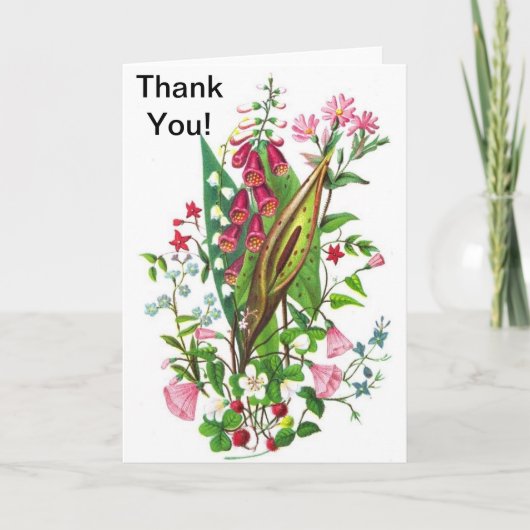 Carte De Remerciements Accueil personnalisé (Devant)