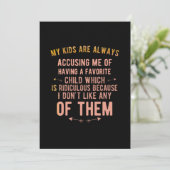 Carte De Remerciements Accuser un enfant (Debout devant)