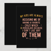 Carte De Remerciements Accuser un enfant (Devant / Derrière)