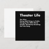 Carte De Remerciements Acter Life , Funny Drama Actor Cadeaux D'Actrice (Devant / Derrière)