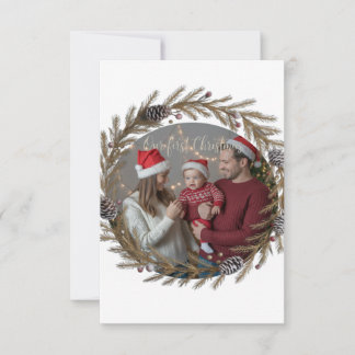 Carte De Remerciements Add anything Our First Christmas Together
