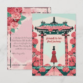 Carte De Remerciements Adieu à son dernier voyage (Devant / Derrière)