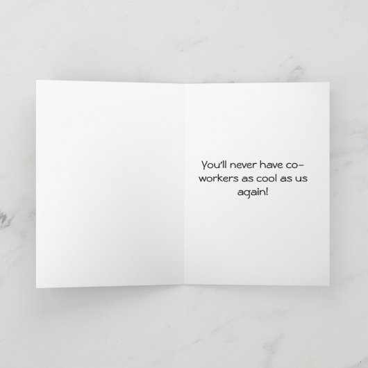 Carte De Remerciements Adieu-Adieu (Intérieur)