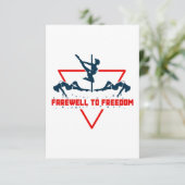 Carte De Remerciements adieu au célibat (Debout devant)