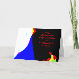 Carte De Remerciements Administrative Professionals Day Abstract
