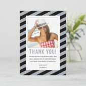 Carte de remerciements Ado, Carte de remerciements (Debout devant)