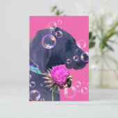 Carte De Remerciements Adoption de chien magnifique (Debout devant)