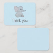 Carte de remerciements adorable de baby shower d'é (Devant / Derrière)