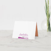 Carte de remerciements adorable de Westie (Dos)