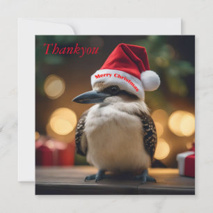 Carte De Remerciements adorable Noël Kookaburra,