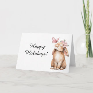 Carte De Remerciements Adorable Pâques un lapin mignon