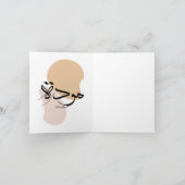 Carte De Remerciements Affection dans la calligraphie arabe moderne (Intérieur)