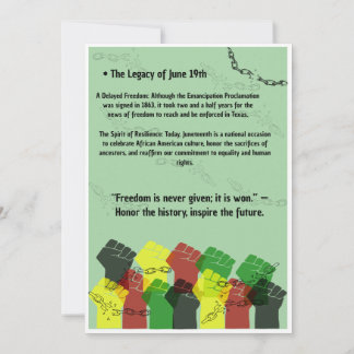 Carte De Remerciements Affiche de définition officielle de la Journée de 