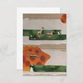 Carte De Remerciements African Animals Red Collage (Devant / Derrière)