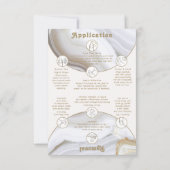 Carte De Remerciements Agate Stone Marble Arch Manicure Display Card (Dos)