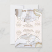 Carte De Remerciements Agate Stone Marble Nail Packaging Display Card (Dos)