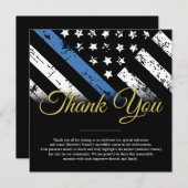 Carte De Remerciements Agent de police Retraite Agent d'application de la (Devant / Derrière)