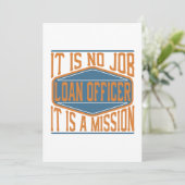 Carte De Remerciements Agent de prêts - ce n'est aucun travail, il est (Debout devant)