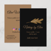 Carte De Remerciements Agent de signature de prêt public notaire ajouter (Devant / Derrière)