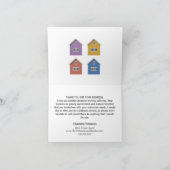 Carte De Remerciements Agent immobilier moderne (Intérieur)