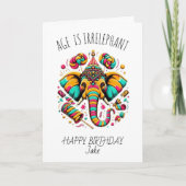 Carte De Remerciements Âges irréductibles, Joyeux Jake Anniversaire (Devant)