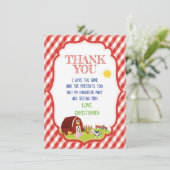 CARTE DE REMERCIEMENTS AGRICOLE (Debout devant)