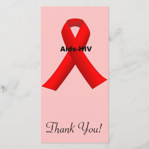 CARTE DE REMERCIEMENTS AIDE-HIV