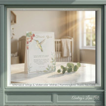 Ailes Fantaisistes Hummingbird Aquarelle Baby Show