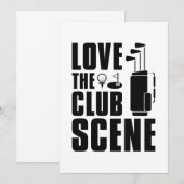 Carte De Remerciements Aimer La Scène Club (Devant / Derrière)