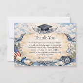 Carte De Remerciements Air Force Wings Graduation (Devant)