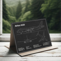 Airbus A320 - Dessins de plans de blueprint d'avio