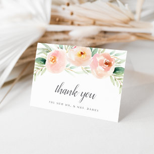 Carte De Remerciements Airy Floral Thank You
