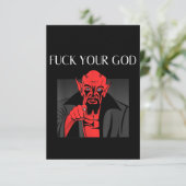 Carte De Remerciements Aist Goat Satan Baphomet GIft (Debout devant)