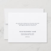 Carte De Remerciements Ajouter un logo d'entreprise et des clients de sit (Dos)