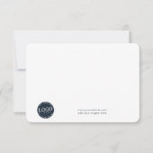 Carte De Remerciements Ajouter un logo d'entreprise et des employés d'ent (Devant)