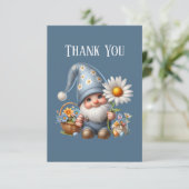 Carte De Remerciements Ajouter un message Gnome (Debout devant)