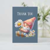 Carte De Remerciements Ajouter un message Gnome (Debout devant)